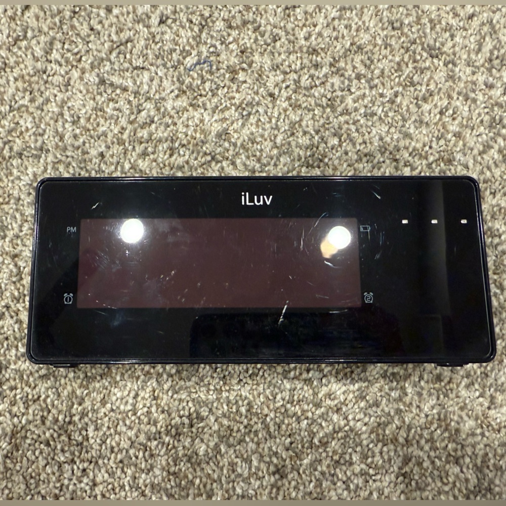iLuv Black Wall Clock